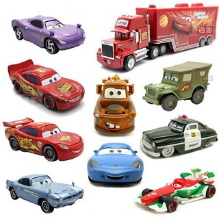 Sai/cars โมเดลรถยนต์ Lightning McQueen Luba McQueen Diego อัลลอย ของเล่นสําหรับเด็ก 2 ชิ้น