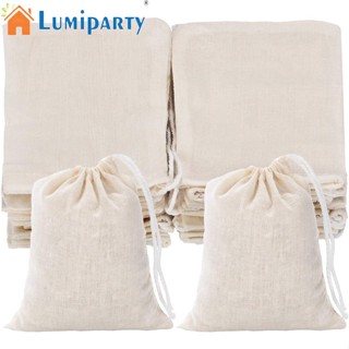 Lumiparty ถุงผ้าฝ้าย อเนกประสงค์ สําหรับใส่เมล็ดกาแฟ ลูกอม 50 ชิ้น