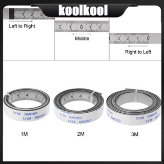 Kool เทปวัดระยะทาง สเตนเลส มีกาวในตัว สเกล 1 เมตร - 3 เมตร สําหรับเราเตอร์ราง T-track โต๊ะเลื่อยไม้