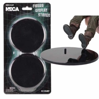 10Pcs NECA Action Figure Display Stands Black For Most 6-8" Plastic 3.5" Round