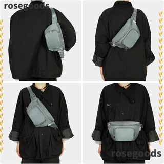 Rosegoods1 กระเป๋าคาดเอว ไนล่อน กันน้ํา ลําลอง กีฬากลางแจ้ง แฟนนี่