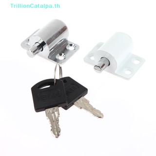 Trillioncatalpa อุปกรณ์ล็อคประตู หน้าต่างบานเลื่อน พร้อมกุญแจ 2 ชิ้น เพื่อความปลอดภัย สําหรับเด็ก