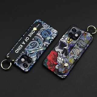 personality Fashion Design Phone Case For Ulefone Note16 Pro Dirt-resistant Kickstand Graffiti ring Soft case Wristband