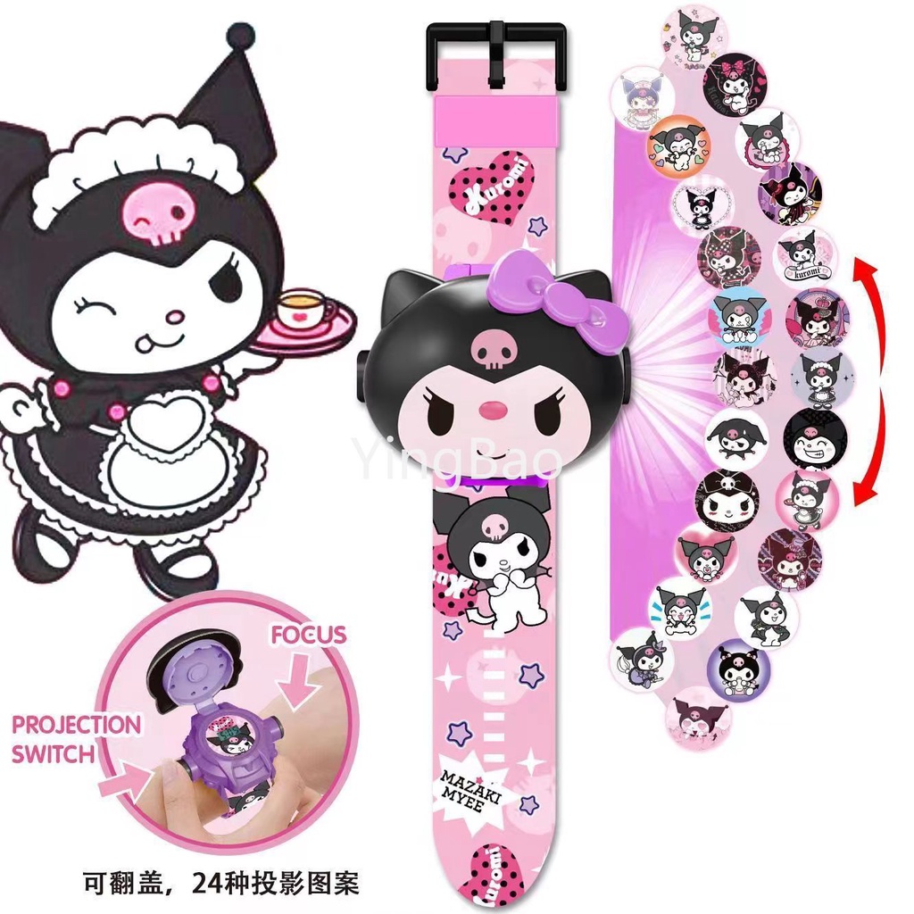Kawaii Sanrio โมเดลฟิกเกอร์ดิจิทัล รูปการ์ตูน Cinnamoroll Kuromi Melody 3D ของเล่นสําหรับเด็ก