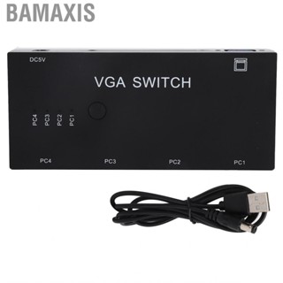 Bamaxis 4 Port VGA Switch With USB Hub In 1 Out Splitter Switcher UTE