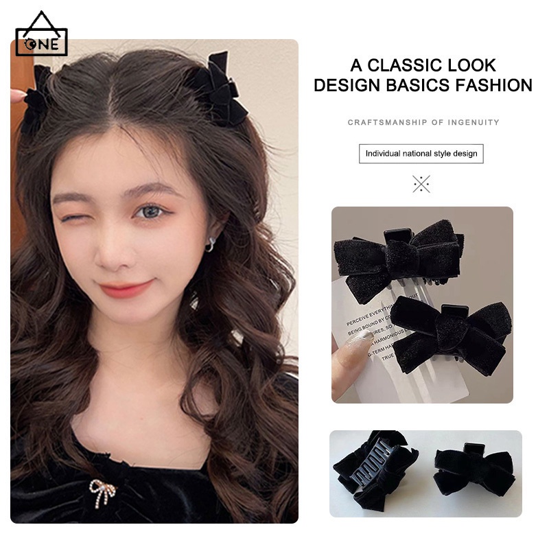 COD❤️พร้อมส่ง-กิ๊บติดผมผ้าไหมโบว์สีแดงสีดำแฟชั่นเกาหลีละเอียดอ่อนน่ารักจับคลิปสำหรับผู้หญิงเครื่องประดับผม-a.one ราคา ถูกที่สุด ดีลบีเคเค แกลเลอรีภาพที่ 8