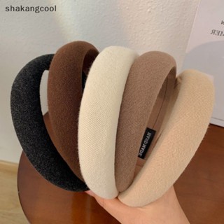 Shakangcool ที่คาดผมฟองน้ํา ปีกกว้าง สไตล์เกาหลี หรูหรา เครื่องประดับผมแฟชั่น สําหรับเด็กผู้หญิง SGL