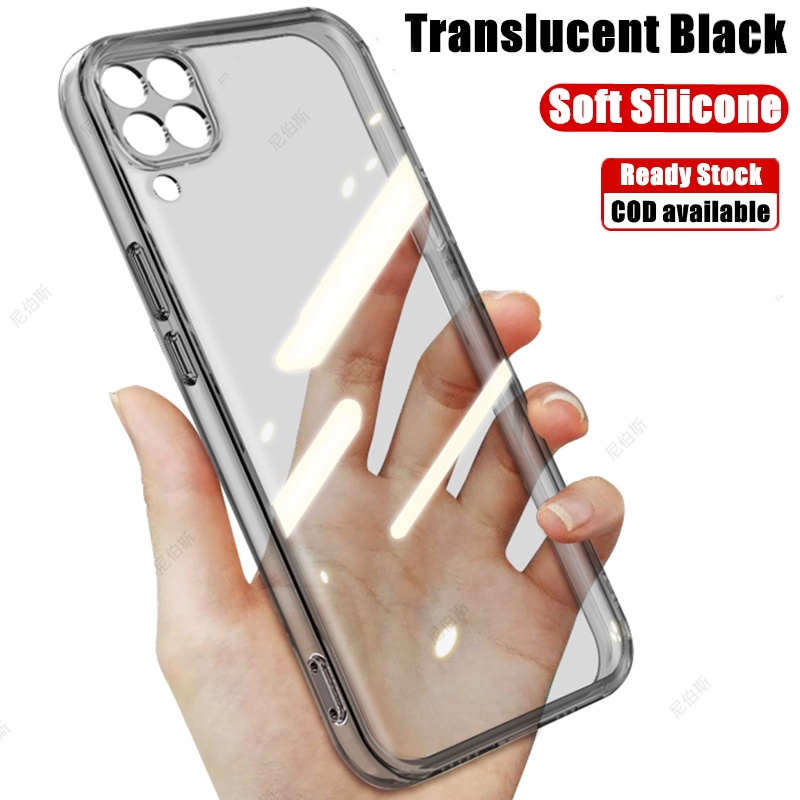 เคสโทรศัพท์ซิลิโคน TPU นิ่ม แบบใส กันกระแทก กันรอยขีดข่วน สีดํา สําหรับ Huawei Nova 7i P40 Lite JNY-
