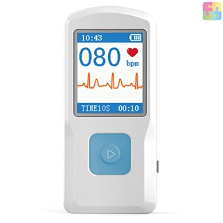 [ขายดี] Contec PM10 เครื่องวัดอัตราการเต้นของหัวใจ แบบพกพา ECG EKG หน้าจอสี ECG BT USB PC ซอฟต์แวร์ดูแลบ้าน