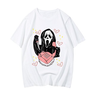 เสื้อยืด พิมพ์ลาย Scream Vi Ghostface Make Telephone Call สําหรับผู้ชาย