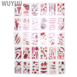 Wuyuu Halloween Bloody  Temporary  Bleeding Wound Tattoo