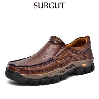 เซอร์กูต ผู้ชายแฟลตหนังรองเท้าลําลอง2026ใหม่ฤดูใบไม้ผลิฤดูใบ…