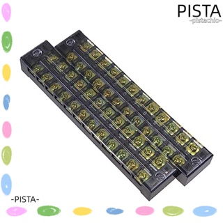 Pista บล็อกขั้วต่อสายไฟ 25A แถวคู่ 12 ตําแหน่ง 12P 600V 2 ชิ้น