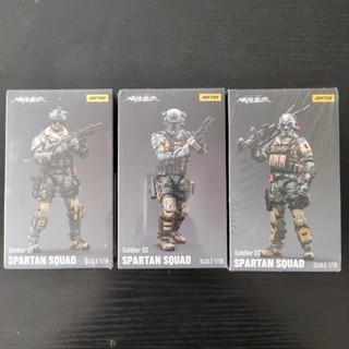 9.9 เหนื่อยมากJoytoy Dark Source Army Series 1/18 Spartan Team โมเดลทหาร ขยับได้ 3.75 0203 7QTN