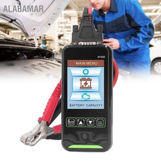  ALABAMAR 3.2in เครื่องทดสอบแบตเตอรี่รถยนต์ 12V 24V หน้าจอ LCD ดิจิตอล แสดงผล เครื่องวิเคราะห์พลาสติกอัตโนมัติความแม่นยำสูง