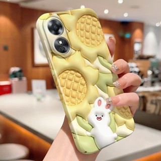 เคสโทรศัพท์มือถือแบบแข็ง ลายดอกไม้สีเหลือง สําหรับ OPPO Reno4 Z 8T 7Z 8Z 7SE 4 Lite 5 Lite 7 Lite 8 Lite 5F