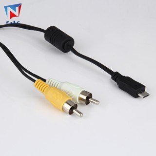 อะแดปเตอร์สายเคเบิ้ล Micro USB Male To 2 RCA AV สําหรับ Samsung Mobile Devices