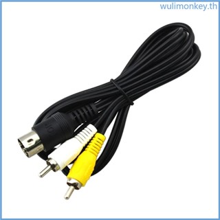 Wu สายเคเบิลเสียงวิดีโอ AV RCA-Cord สําหรับไดรฟ์ 1