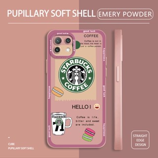 สำหรับ Xiaomi Mi 8 9 9T 10 10T 11T Pro 11 Lite 5G NE เคสโทรศัพท์ซิลิโคน TPU แบบนิ่ม ลายกาแฟ Starbucks กันกระแทก ป้องกันกล้อง