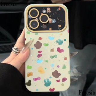 เคสโทรศัพท์มือถือนิ่ม ลายกระต่ายหมีน้อย สําหรับ Apple Iphone 14promax 13pro 12 11 7p 8MBQ