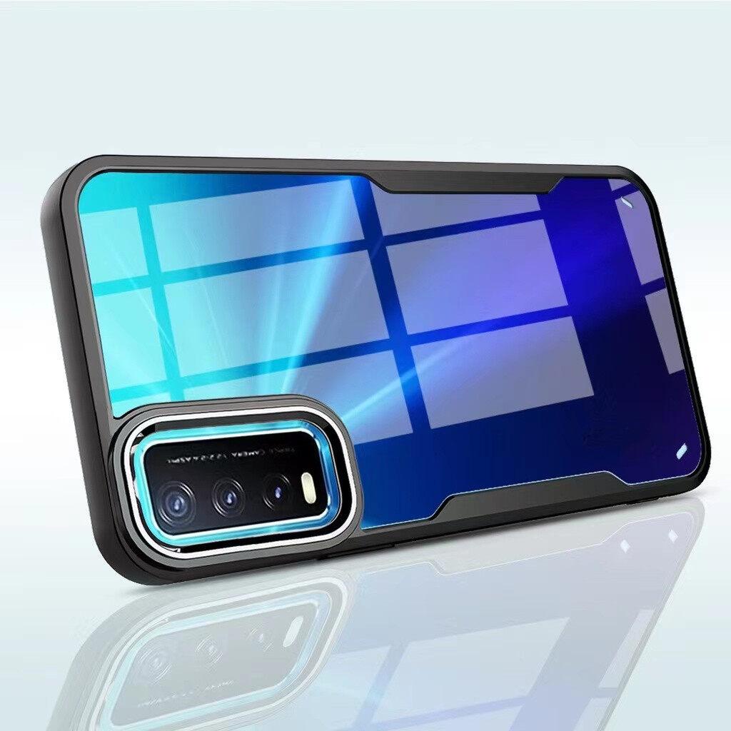 เคส VIVO Y12A / Y12S สำหรับวีโว่ ขอบดำหลังใส กันกระแทก นิ่ม TPU Case