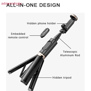 Adagu ไม้เซลฟี่ซ่อนบลูทูธไร้สาย พร้อมชัตเตอร์ Monopod สําหรับโทรศัพท์มือถือ