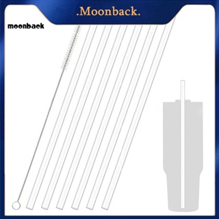 &lt;moonback&gt; หลอดดูดน้ํา แบบหนา 20 30 40 ออนซ์ ใช้ซ้ําได้ แบบเปลี่ยน 1 ชุด