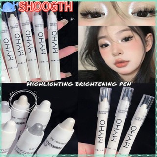 Shoogth ปากกาไฮไลท์กลิตเตอร์ เนื้อแมตต์ สีขาวมุก สําหรับแต่งหน้า