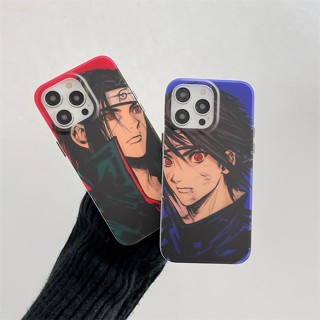 เคสแข็ง สำหรับ ไอโฟน iPhone 14 Pro Max iPhone 13 Pro Max iPhone 12 Pro Max iPhone 11 Cartoon Naruto นารูโตะ Uchiha Itachi อูชิฮาอิตาชิ &amp; Uchiha Sasuke อูชิฮาสึเกะ Hard Case