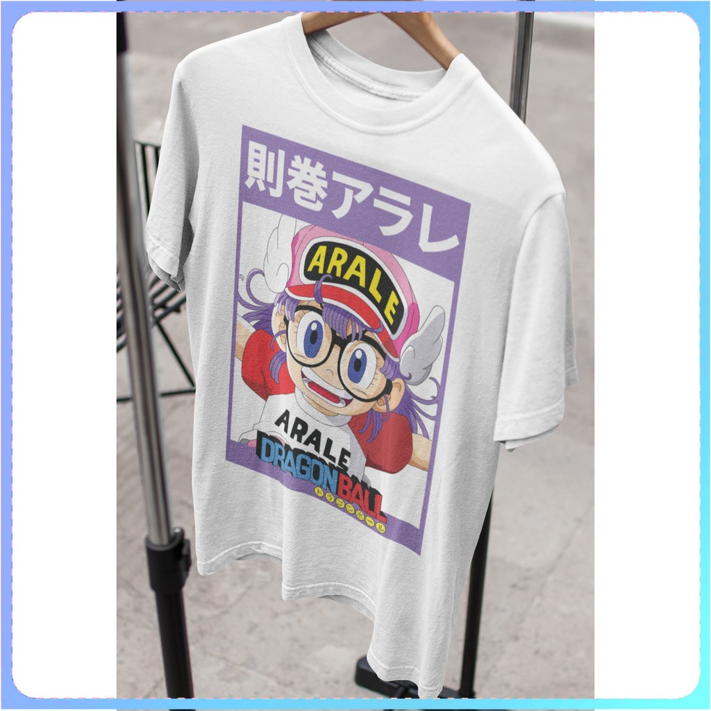 เสื้อยืดแขนสั้นสินค้าเฉพาะจุด เสื้อยืด Unisex รุ่น อาราเล่Arale Edition T-Shirt ดราก้อนบอล(Dragon Ball Collection) แบรนด