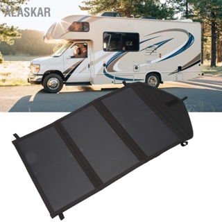 ALASKAR แผงเซลล์แสงอาทิตย์แบบพับได้ Monocrystalline Silicon Wide Compatibility Car RV Phone Computer Tablet Charging