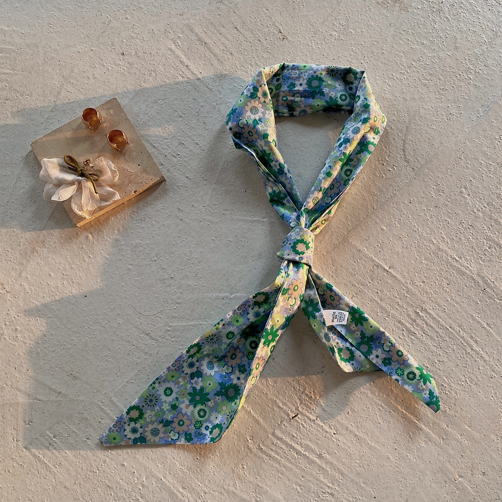 Parsimonous ยาว 100% ผ้าพันคอผ้าฝ้าย 4.1x45.3 นิ้วสายคล้องกระเป๋าผู้หญิงแฟชั่น Hairband 10.5x115 ซม.