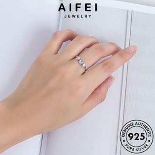 AIFEI JEWELRY เครื่องประดับ เงิน ยิ้มหวานหัวใจ ผู้หญิง Silver เครื่องประดับ แฟชั่น ต้นฉบับ 925 เกาหลี แท้ แหวน R229