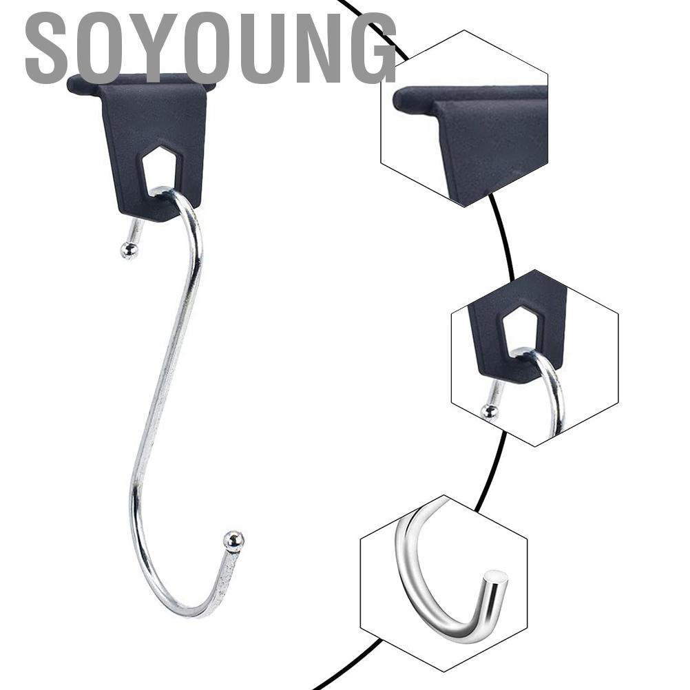 Soyoung 10pcs กลางแจ้ง RV กันสาดแขวนตะขอ S รูปชุดตะขอ Camping Motorhome เต็นท์ Campervan อุปกรณ์เสริม - รูปที่ 2