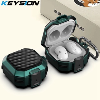 Keysion เคสซิลิโคน คาร์บอนไฟเบอร์ กันกระแทก สําหรับ Samsung Buds2 2 Pro Galaxy Buds Live