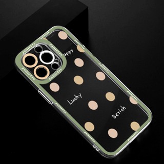 เคสโทรศัพท์มือถือใส ลายจุดภาษาอังกฤษ สร้างสรรค์ สําหรับ Apple Iphone 14 14 11 13promax 12 XS