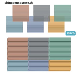 Shine แผ่นกระดาษโน้ต PET แบบใส กันน้ํา แนวนอน 50 แผ่น สําหรับนักเรียน สํานักงาน TH