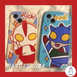 เคสโทรศัพท์มือถือ TPU กันฝุ่น กันแตก ลายการ์ตูนอุลตร้าแมน ซูเปอร์แมน ตลก สําหรับ IPhone 14 13 12 11 Pro Max