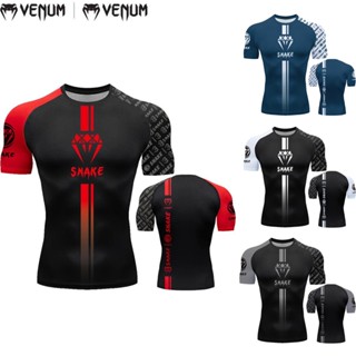 ใหม่ เสื้อกีฬามวยไทย มวยไทย เสื้อยืดฝึกซ้อม สําหรับทุกเพศ ทุกวัย MMA Combat Fighting Fitness &amp; Competition Jersey