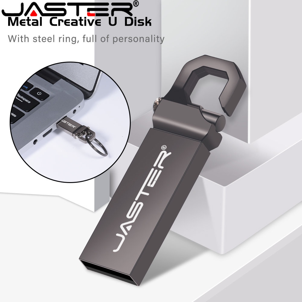 Jaster แฟลชไดรฟ์ USB 2.0 128GB 64GB กันน้ํา 32GB 16GB 8GB 4GB