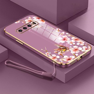 เคส Samsung S8 Samsung S8 plus Samsung S9 Samsung S9 plus Samsung S10 Samsung S10 plus เคสโทรศัพท์ ผีเสื้อสวย ซิลิโคน เคสโทรศัพท์ ส่งสายคล้อง