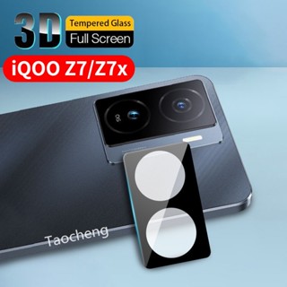 ฟิล์มกระจกนิรภัยกันรอยหน้าจอ เลนส์กล้อง 3D สําหรับ iQOO Z7 x Z7x iQOOZ7x 5G iQ00 2023 3 ชิ้น