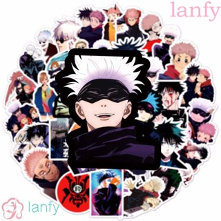 Lanfy สติ๊กเกอร์ลายการ์ตูนอนิเมะ Jujutsu Kaisen Yuji Itadori กันน้ําสําหรับติดตกแต่งรถยนต์กระเป๋าเดินทาง