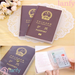 Lanfy กระเป๋าใส่หนังสือเดินทาง ปลอกแขน กันน้ํา เคสใส ที่ใส่หนังสือเดินทาง