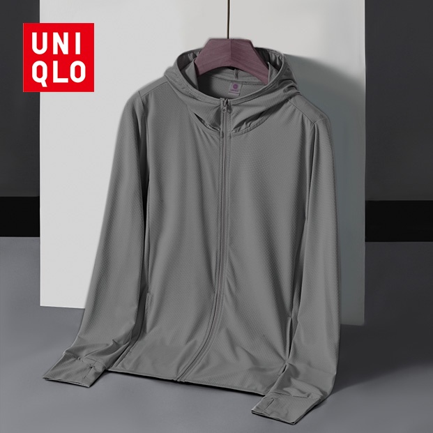 U+ AIRism UPF50+ เสื้อแจ็กเก็ต กันลม ระบายอากาศ แห้งเร็ว ป้องกันรังสียูวี สําหรับผู้ชายผู้หญิง