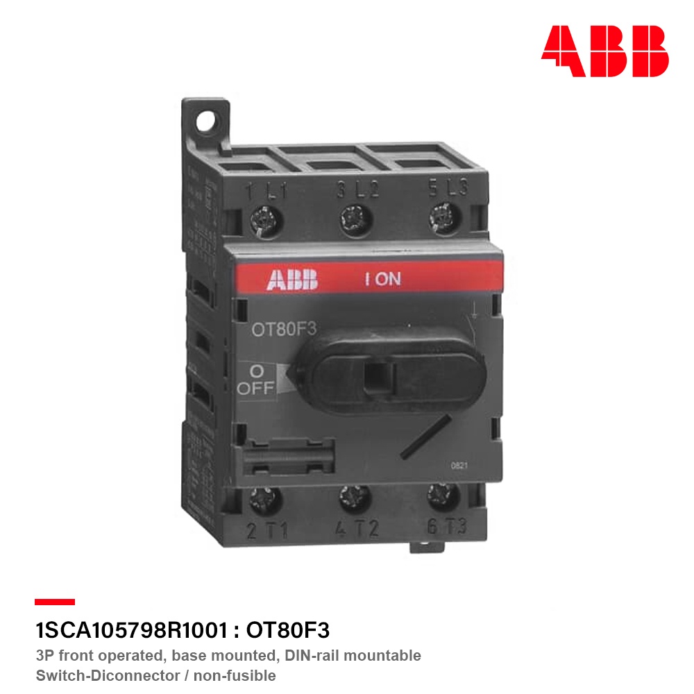 ABB OT80F3 3P Safety Switch  Disconnector | 1SCA105798R1001 | ACB