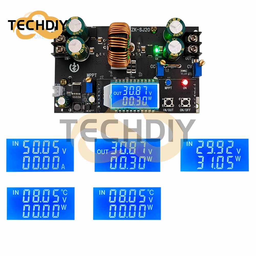Zk-sj20 โมดูลควบคุมแรงดันไฟฟ้า 300W พลังงานสูง รองรับพลังงานแสงอาทิตย์ 20A ปรับได้ - รูปที่ 6
