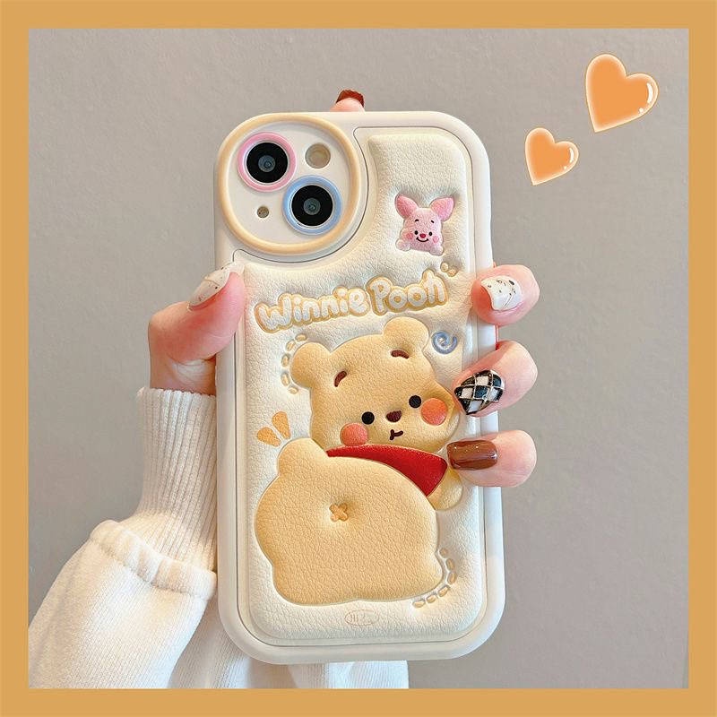 Apple XR/Xs Cute Funny Bear Dog Iphone13 Phone Case 12P Leather 11 New 14Promax 7EFx