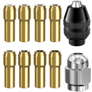 Safe Convenient Quick Release Clear Texture Electric Grinding Drill Good Workmanship 1/32" To 1/8" Chuck Collet Set