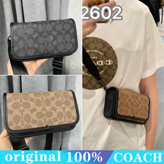 COACH c2602 Charter กระเป๋าสะพายผู้หญิง/กระเป๋ากล้องมินิ/กระเป๋าหนังแฟชั่นผู้หญิง/ความจุขนาดเล็ก